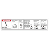 DECAL,NOTICE,MAN FORCE,AUS, PIPE CRADLE,GS3384