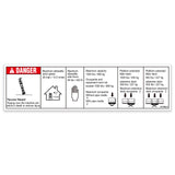DECAL,NOTICE,MAN FORCE,AUS, PIPE CRADLE,GS5390