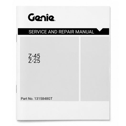 MANUAL, SERVICE AND REPAIR, Z45/25 DC