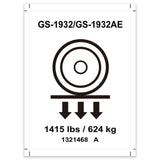 DECAL, LABEL, WHEEL LOAD, GS-1932