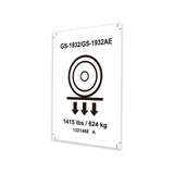 DECAL, LABEL, WHEEL LOAD, GS-1932