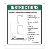 DECAL,INSTRUCT,BATTERY CONNECT,GS-1932