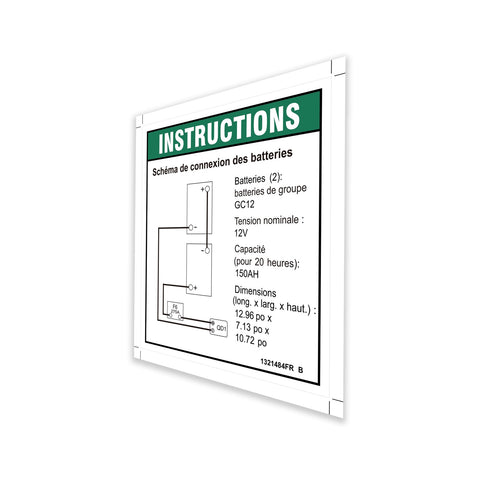 DECAL,INSTRUCT,BATTERY CONNECT,GS-1932