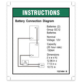 DECAL,INSTRUCT,BATTERY CONNECT,GS-1932