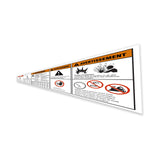 DECAL,ELECTROCUTION,ANNUAL INSPECTION,COMPARTMENT ACCESS,EXPLOSION
