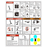 DECAL,DANGER/WARNING, WORD LABLE,GS3246/GS4046