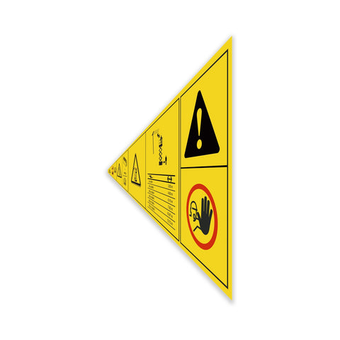 DECAL,BATTERY SAFETY,TIP OVER-BATTERY WEIGHT,COMPARTMENT ACCESS,GS-1932