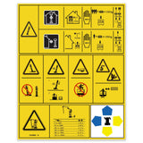 DECAL,DANGER/WARNING, SYMBOL LABLE,GS3246/GS4046