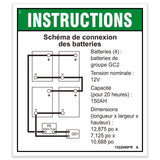 DECAL,BATTERY CONNECTION,FR,GS-4655