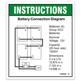 DECAL,BATTERY CONNECTION,GS-4655