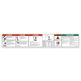 DECAL,BATTERY SAFETY,TIP OVER-BATTERY WEIGHT,COMPARTMENT ACCESS, CHARGING INSTRUCTIONS, GS32