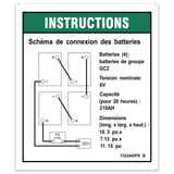 DECAL,INSTRUCT,BATTERY CONNECT,GS32