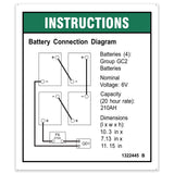 DECAL,INSTRUCT,BATTERY CONNECT,GS32