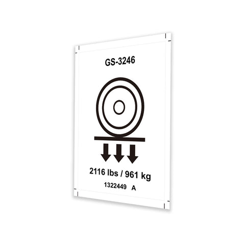 DECAL, LABEL, WHEEL LOAD, GS-3246