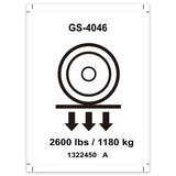 DECAL, LABEL, WHEEL LOAD, GS-4046