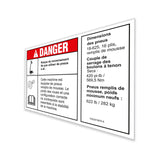 DECAL,DANGER/NOTICE,TIRESPECS,S80/85XC,Z80