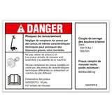 DECAL,DANGER/NOTICE,TIRESPECS,SX180,SX150,SX135,SX125XC