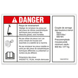 DECAL,DANGER/NOTICE,TIRESPECS,ZX135