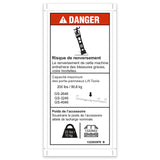 DECAL, DANGER, PANEL CARRIER,WORD,GS46,FR