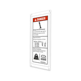 DECAL, DANGER, PIPE CRADLE,WORD,GS46,FR