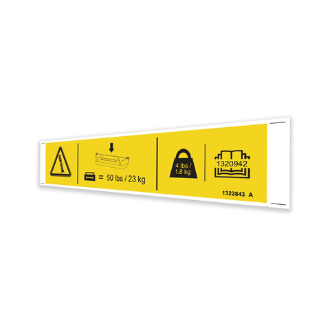 DECAL, DANGER, TOOL TRAY,SYMBOL