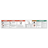 DECAL,LITHIUM BATTERY SAFETY,TIP OVER-BATTERY WEIGHT,COMPARTMENT ACCESS, CHARGING INSTRUCTIONS, ACE, GS-1932