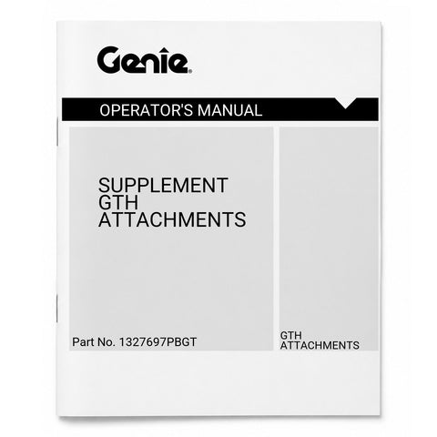 MANUAL, SUPPLEMENT, GTH ATTACHMENTS, PORTUGUESE BRAZILIAN