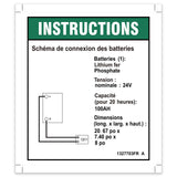 DECAL, INSTRUCT, BATTERY CONNECT, LITHIUM (ACE)