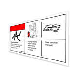 DECAL,CRUSH HAZARD,USE SAFETY