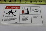 DECAL,CRUSH HAZARD,USE SAFETY