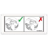 DECAL, CENTER THE RAW AIR HOSE, S-85 XC HYBRID/ELECTRIC