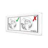 DECAL, CENTER THE RAW AIR HOSE, S-85 XC HYBRID/ELECTRIC