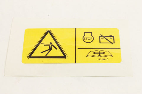 DECAL,LABEL-ELEC HAZ,SERV MAN