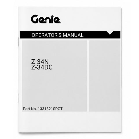 MANUAL,OPERATORS,Z34N,Z34DC,CE