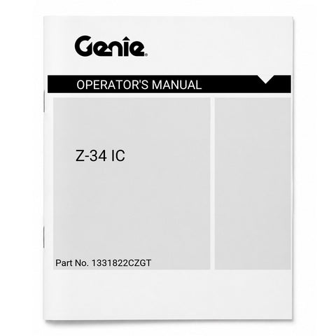 MANUAL,OPERATORS,Z34 IC,CE