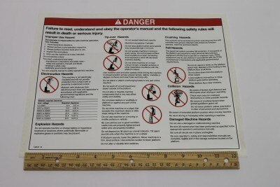 DECAL,GENERAL SAFETY,GRC ANSI