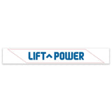 DECAL, COSMETIC, LIFT POWER, GENERATOR, 192 X 27 MM