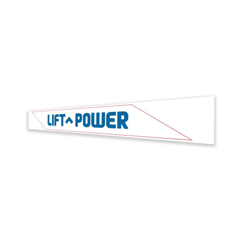 DECAL, COSMETIC, LIFT POWER, GENERATOR, 192 X 27 MM