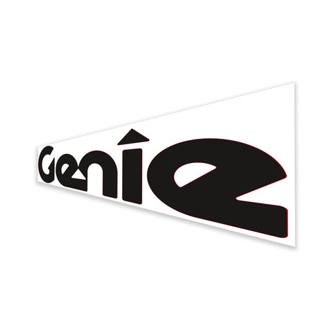 DECAL, COSMETIC, GENIE, BLACK, 293 X 88 MM