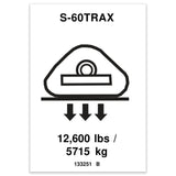 DECAL, WHEEL LOAD S60TRAX