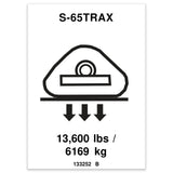 DECAL, WHEEL LOAD S65 TRAX