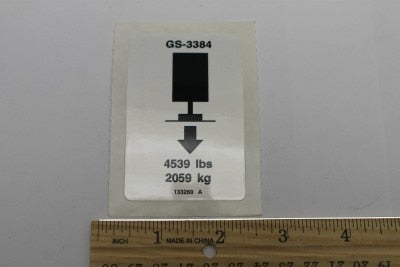 DECAL,LABEL,OUTRIGGER LD 3384