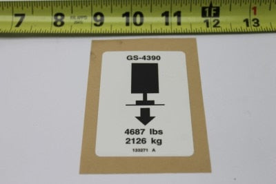 DECAL,LABEL,OUTRIGGER LD 4390