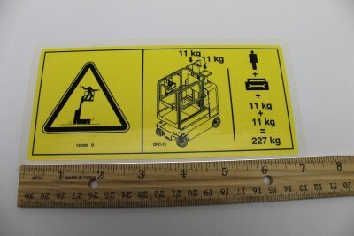 DECAL-DANGER,MAX CAP-TRAY,SYM