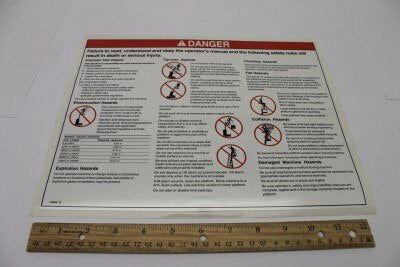 DECAL,GENERAL SAFETY,GRC,AUS