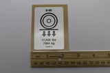 DECAL,LABEL,WHEEL LOAD S85