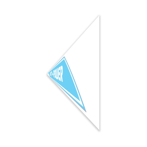 DECAL, COSMETIC, LIFT POWER, JIB, WHITE, 625 X 88 MM