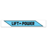 DECAL, COSMETIC, LIFT POWER, JIB, BLACK, 625 X 88 MM