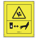 DECAL,  DANGER -CRUSH HAZ SYM
