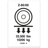 DECAL,LABEL,WHEEL LOAD Z80***